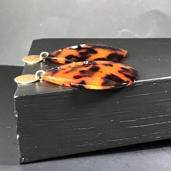 🆑 Modified Triangle Tortoise Drop Earrings - Picture 8 of 8